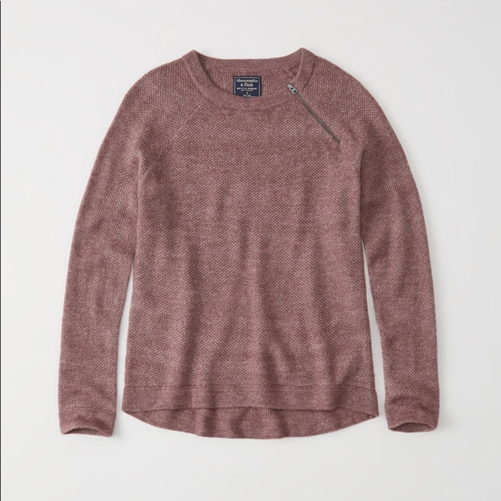 Abercrombie & Fitch Pullover Zipper Crew Sweater